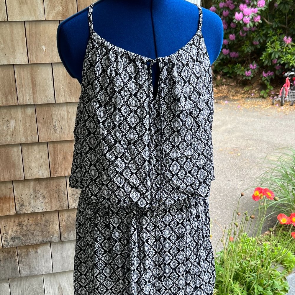 Faded Glory Lampshade Style Dress Adjustable Spaghetti Straps Size S (4-6)